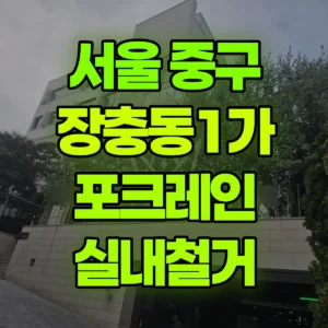 서울 중구 미니017 포크레인(굴착기) 실내철거 일대 후기
