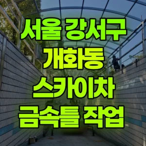 서울 강서구 스카이차 금속틀 작업  일대 비용